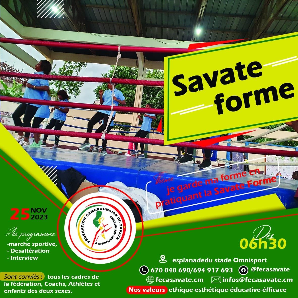 <strong>FECASAVATE: LE PUBLIC INVITḖ À LA DECOUVERTE DE LA SAVATE FORME</strong>