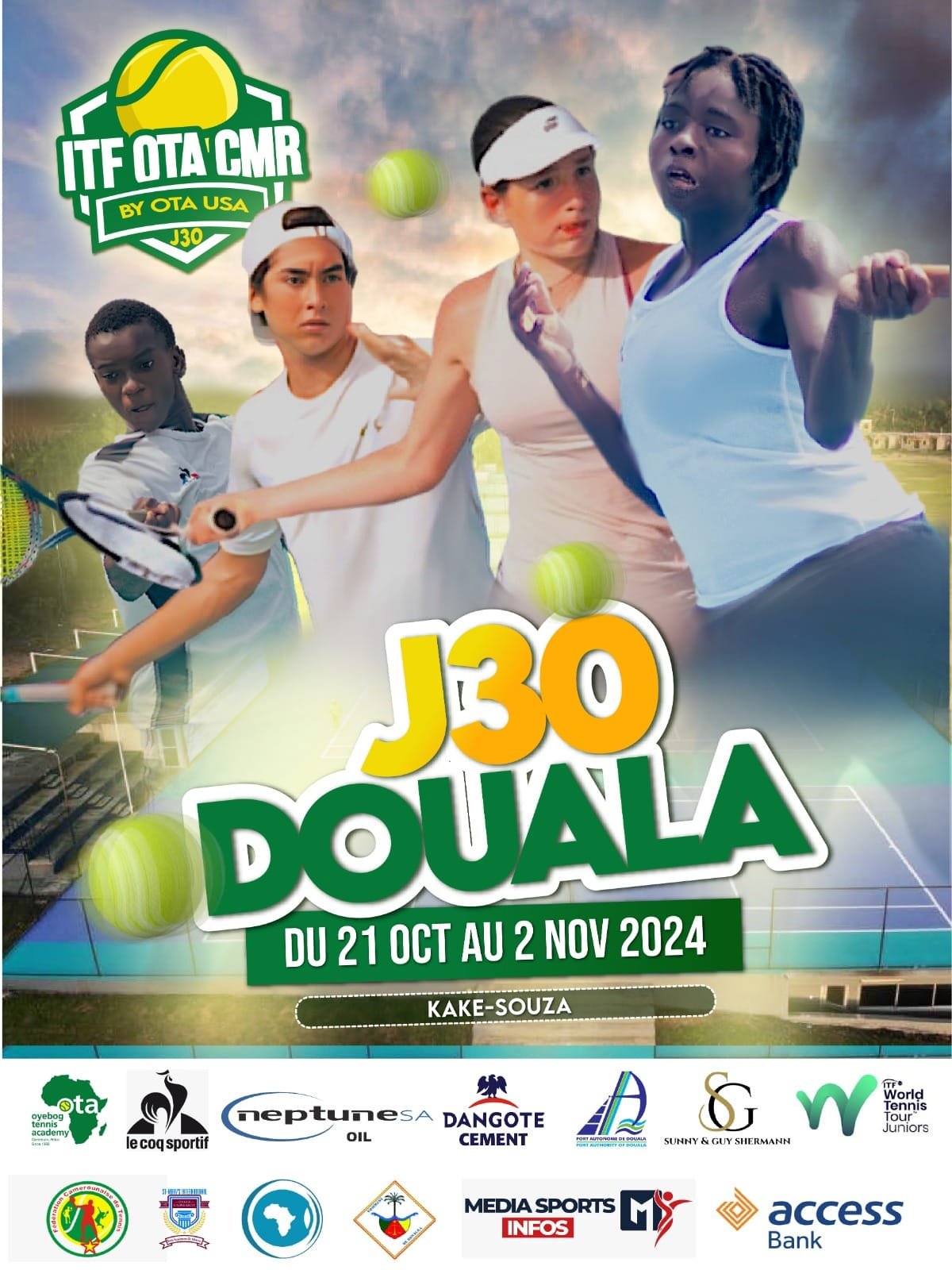 TENNIS : LE TOURNOI ITF J30 DOUALA SE PRḖPARE