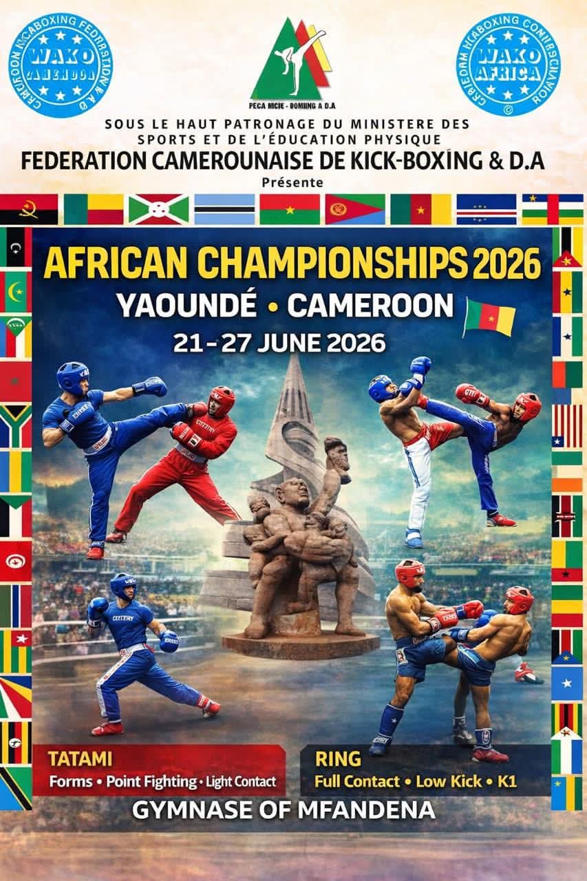 KICK-BOXING : LE CAMEROUN ABRITERA LE CHAMPIONNAT D’AFRIQUE KICK-BOXING : LE CAMEROUN ABRITERA LE CHAMPIONNAT D’AFRIQUE