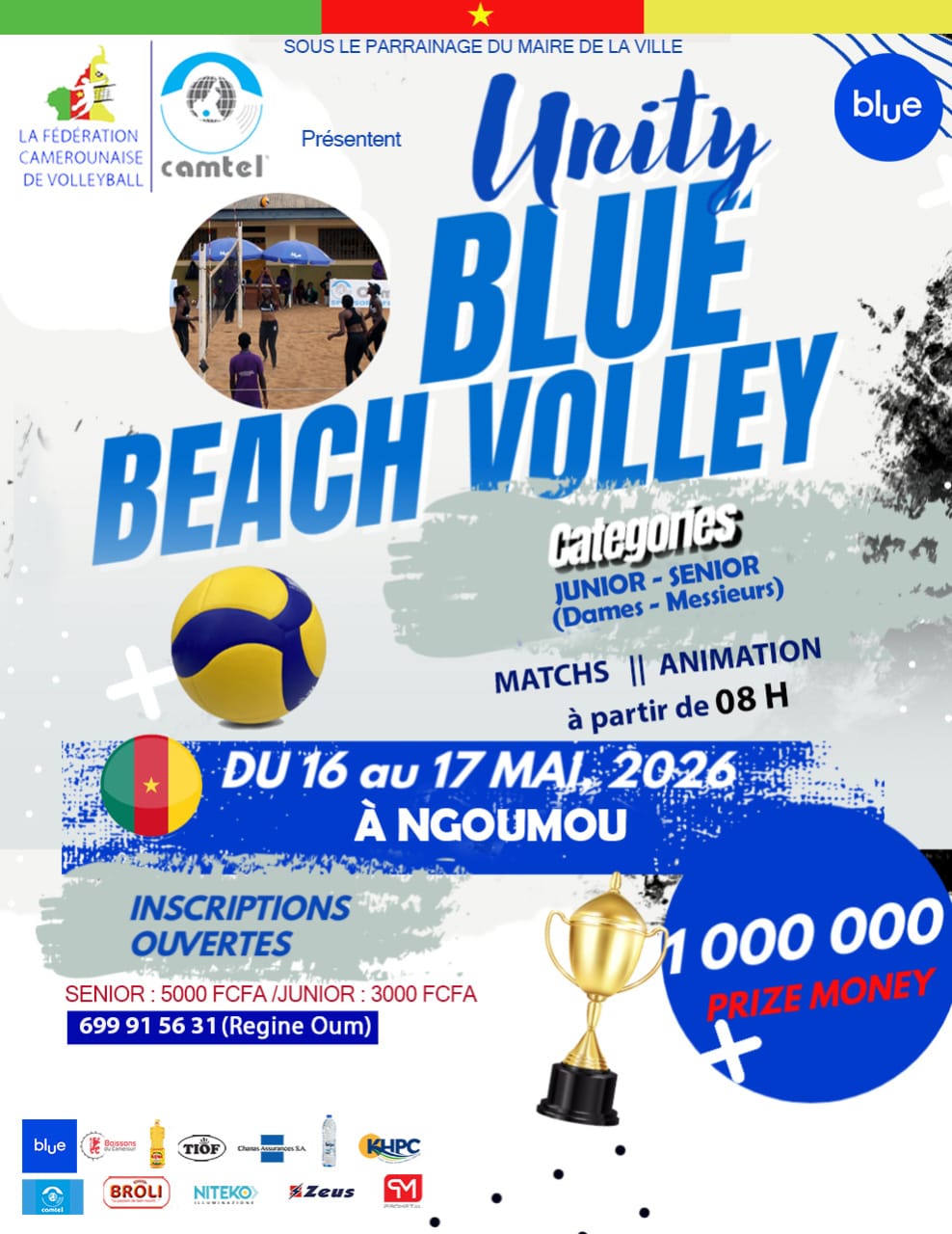 UNITY BLUE BEACH : NGOUMOU HÔTE DU TOURNOI À UN MILLION DE FCFA DE PRIZE MONEY