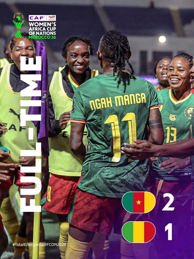 CAN FÉMININE 2026 : PORTÉES PAR NGAH MANGA, LES LIONNES INDOMPTABLES RENVERSENT LE MALI D’ENTRÉE ! CAN FÉMININE 2026 : PORTÉES PAR NGAH MANGA, LES LIONNES INDOMPTABLES RENVERSENT LE MALI D’ENTRÉE !
