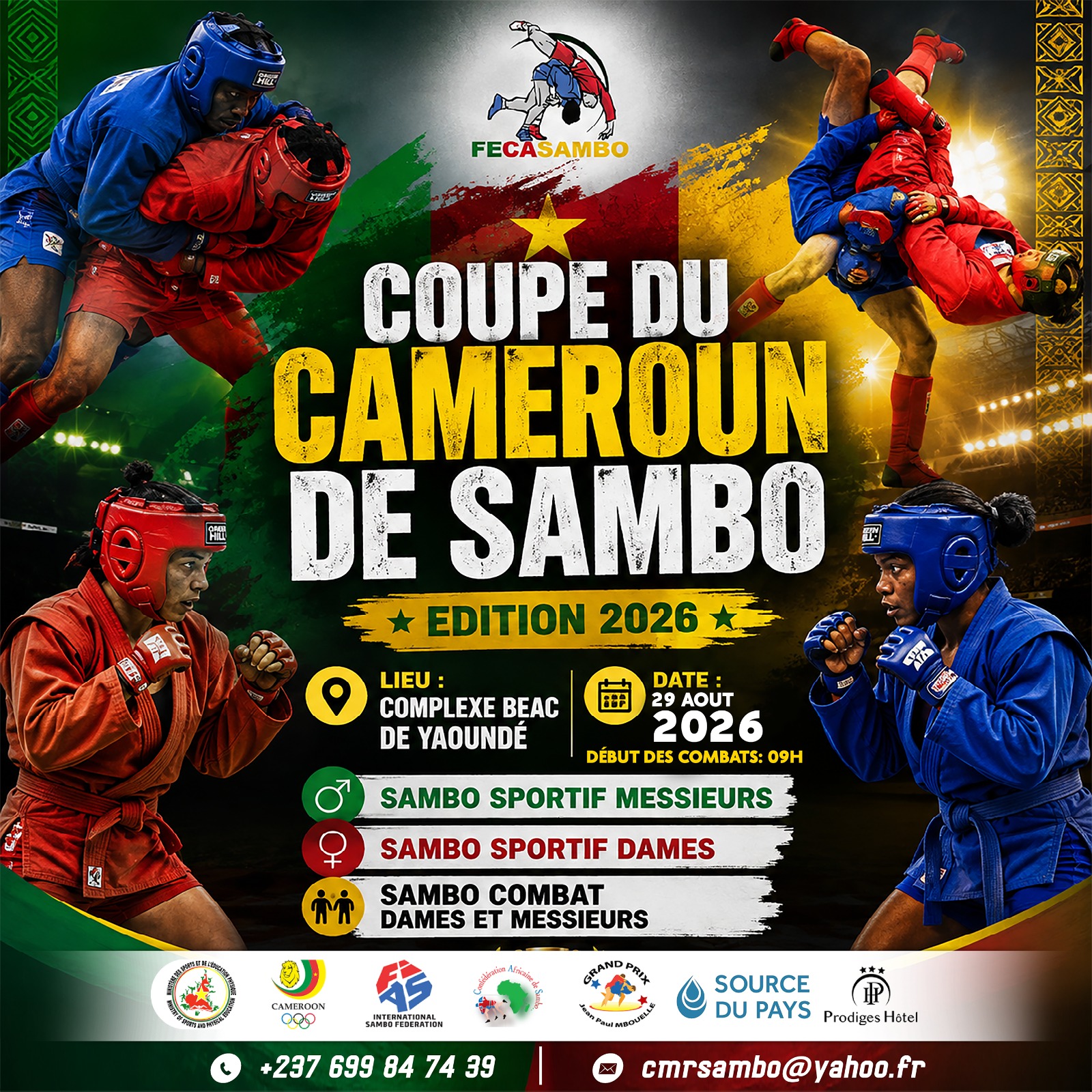 COUPE DU CAMEROUN DE SAMBO: YAOUNDÉ AU COEUR DE CETTE COMPÉTITION D&rsquo;ENVERGURE